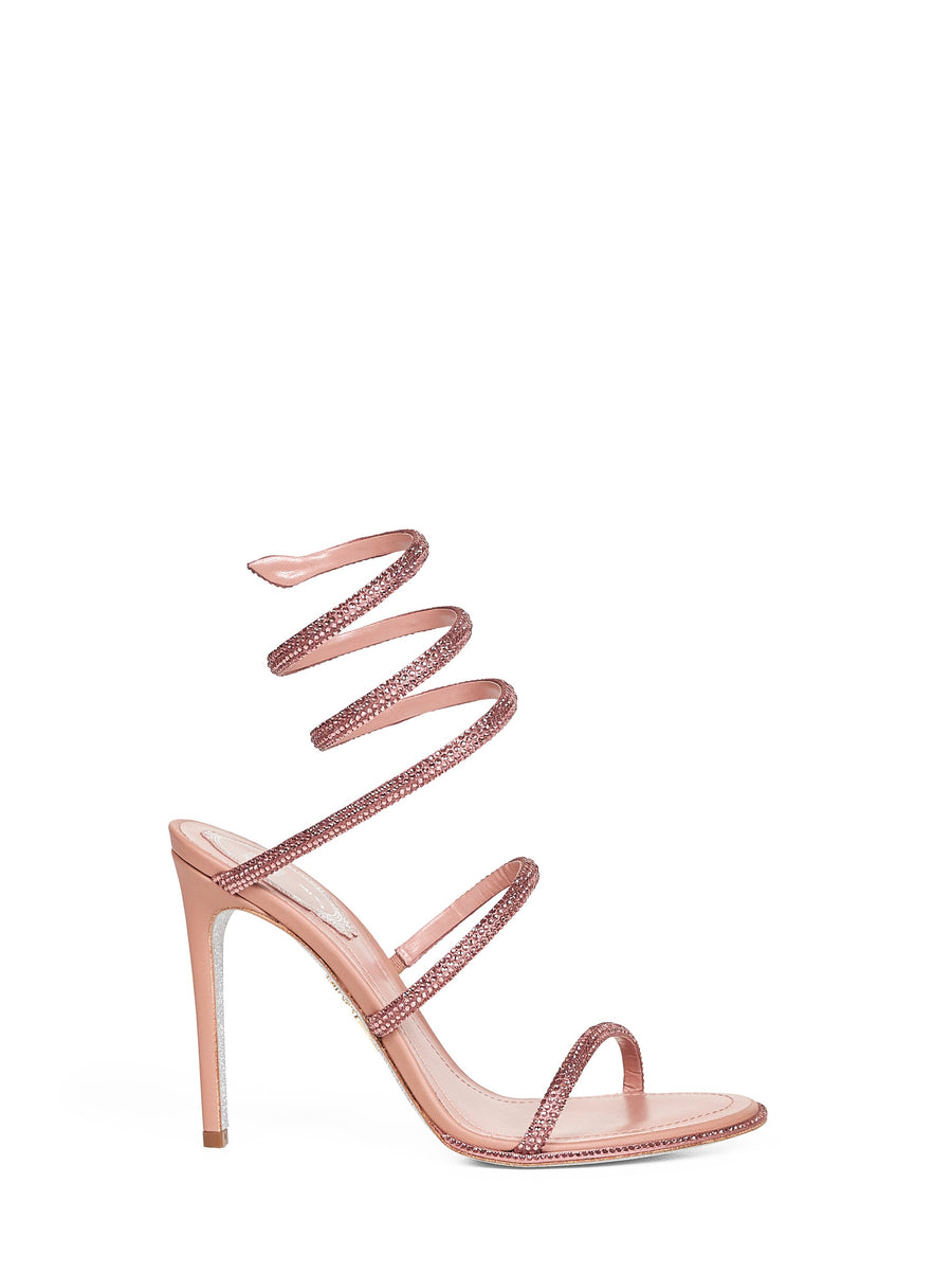 Cleo 105 Jeweled Sandals Pink Synthetic - Viscose