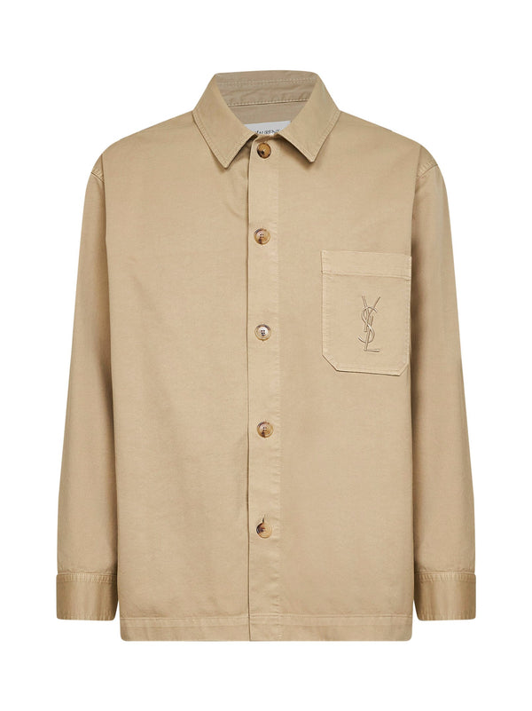 Overshirt Cassandre Beige Cotton Shirt