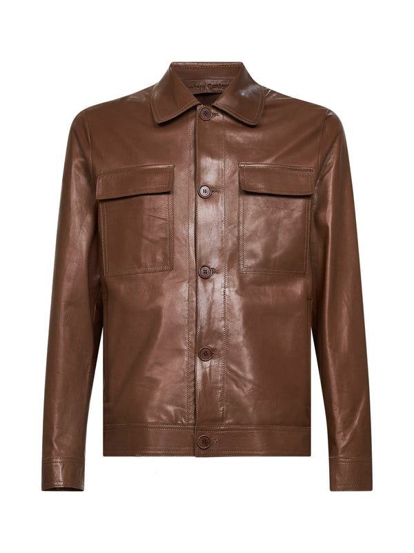 Leather Jacket Ovine Bomber