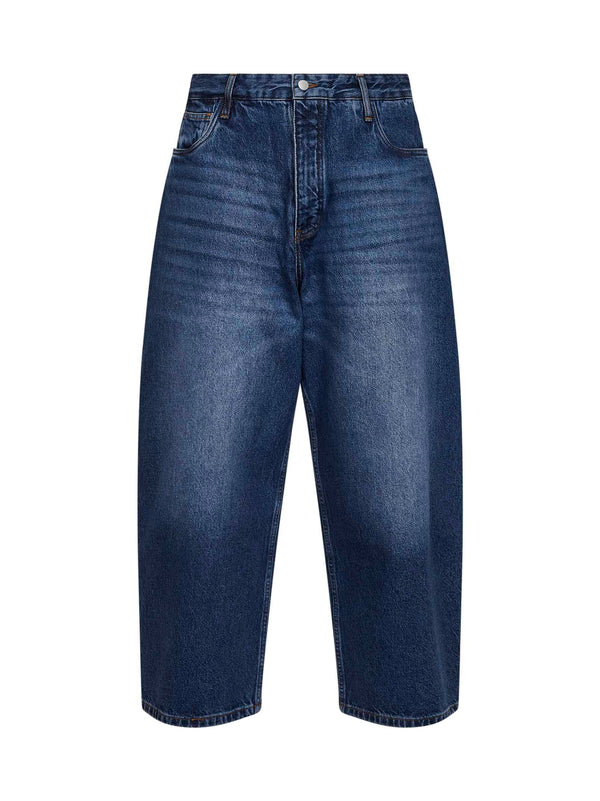 Blue Cotton Denim Jeans