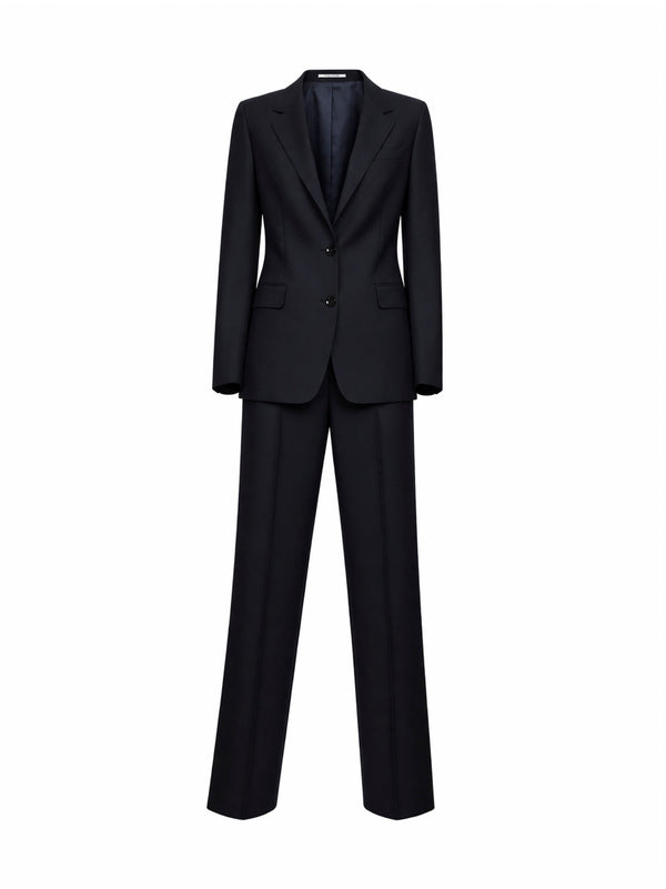 Suit Parigi Blue Virgin Wool Trouser Suits