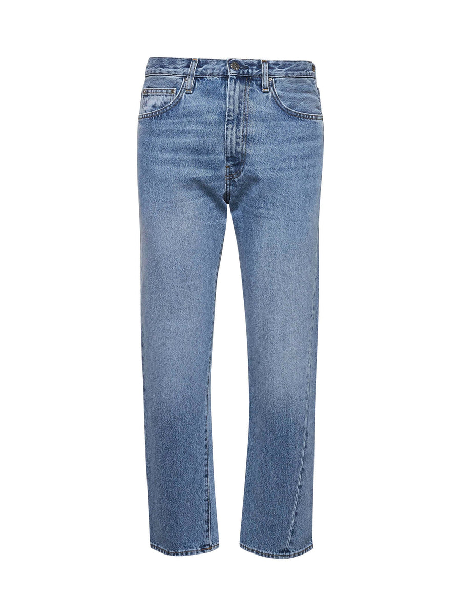 Light Blue Denim Twisted Jeans Organic Cotton