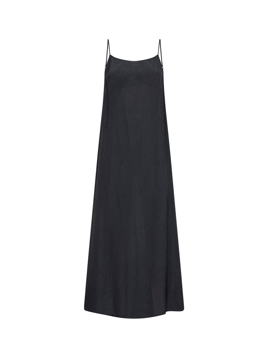 Navy Blue Viscose Anaya Midi Dress
