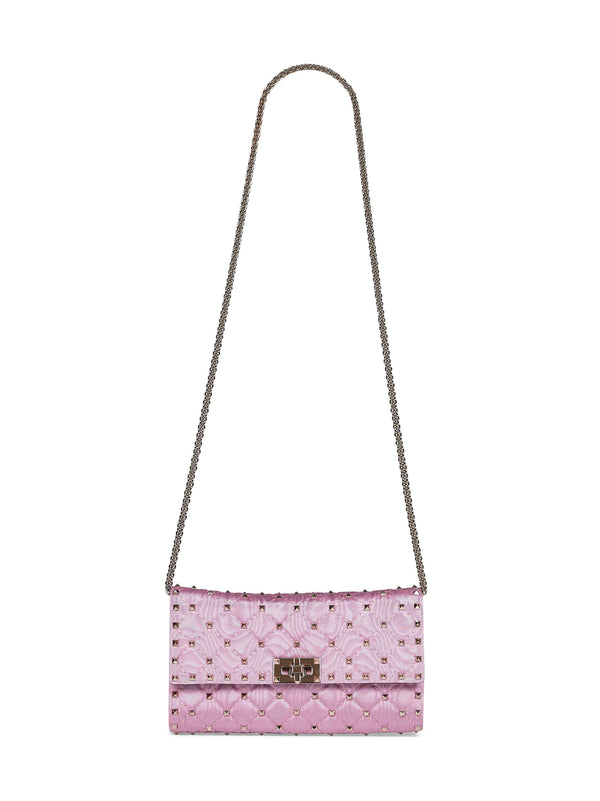 Crossbody Bag Rockstud Spike Rhododendron Pink Shoulder
