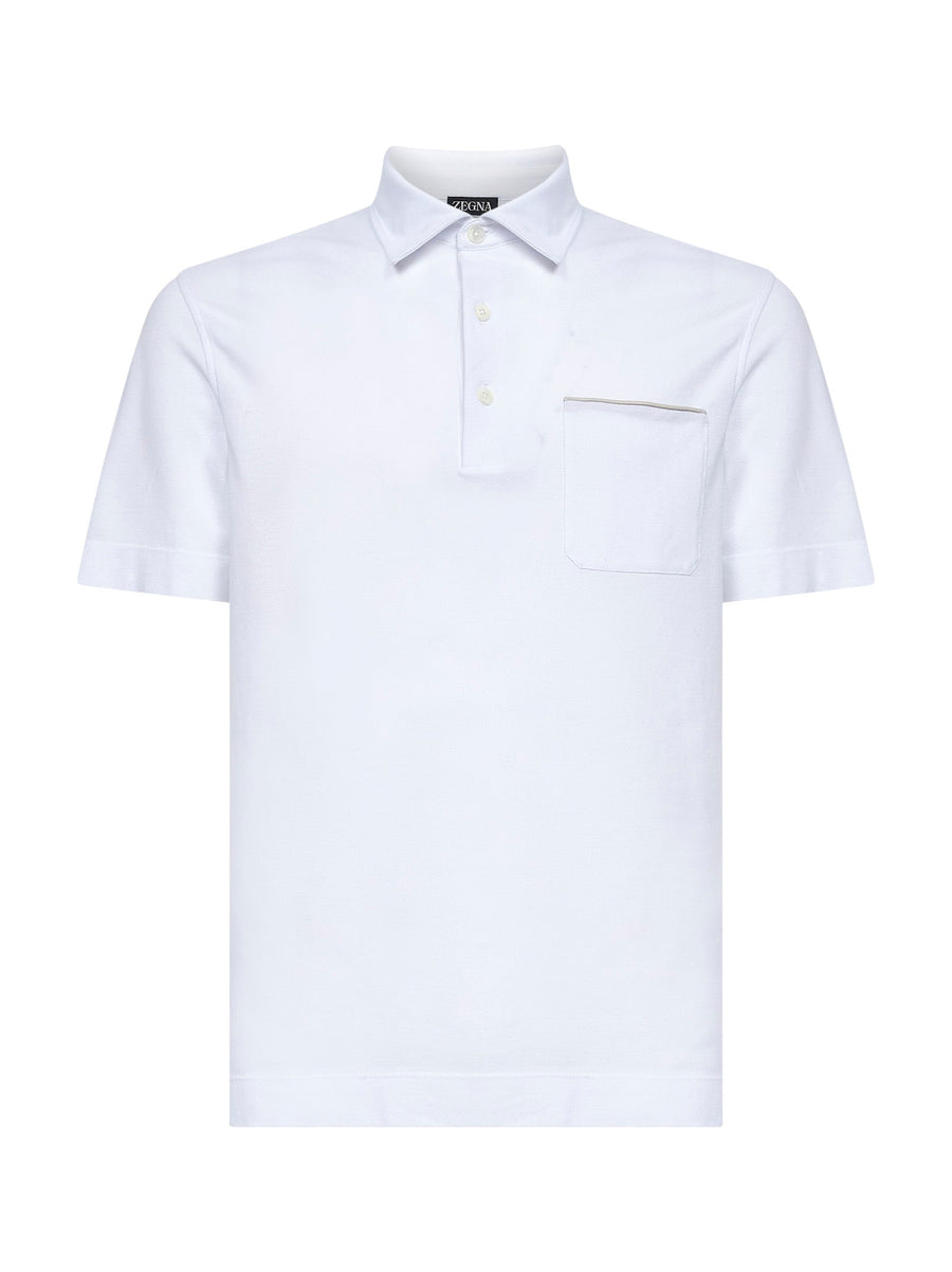 Polo Shirt Cotton Piqué White