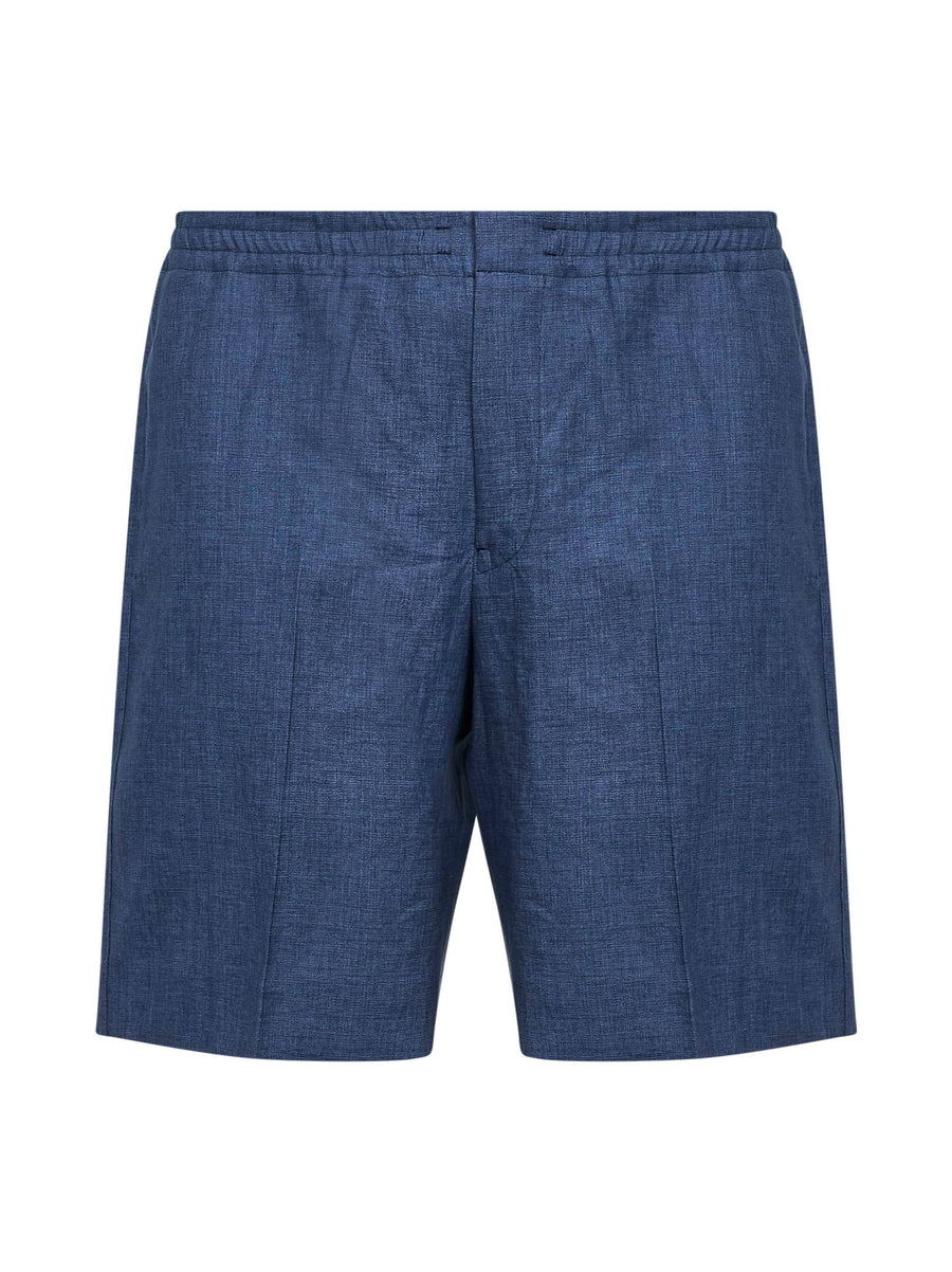 Shorts Oasi Lino Navy Blue Linen