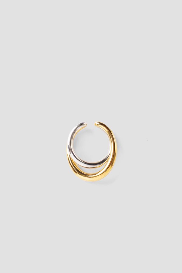 Charlotte Chesnais Silver and gold vermeil ring in multicolor