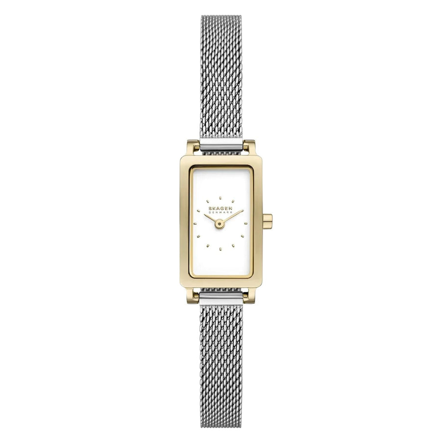 Skagen Stainless steel case and bracelet watch in gold