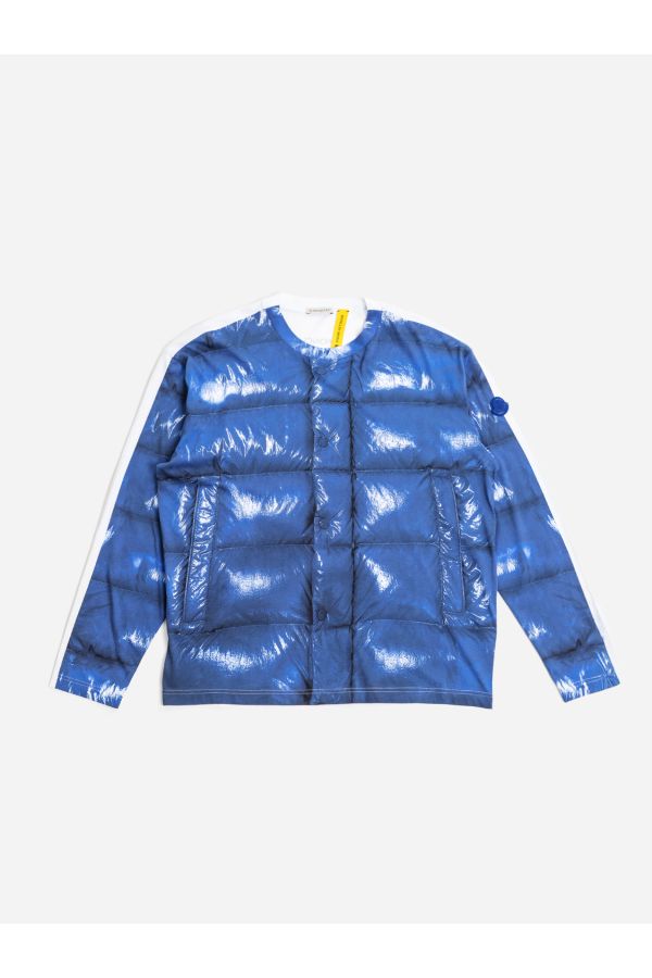 Moncler Polyester t-shirt in blue