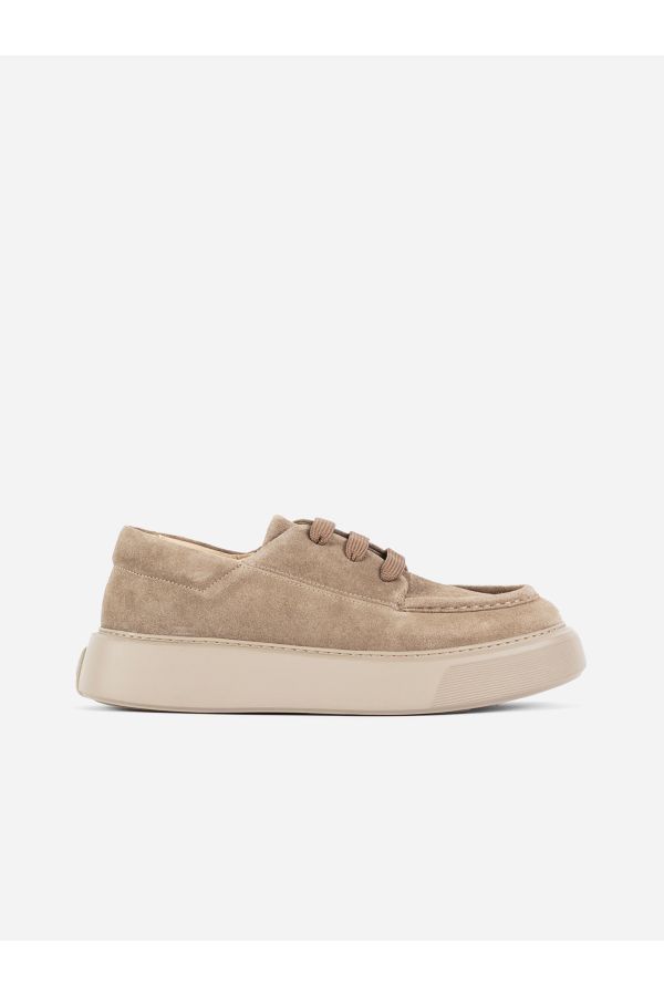 Referenc Nubuck suede upper sneaker in beige