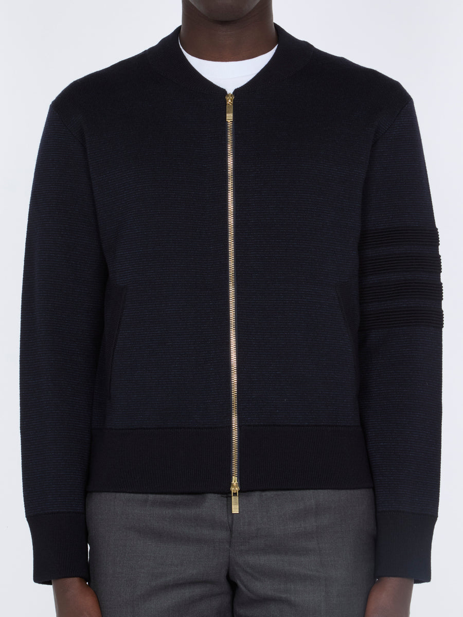 Thom Browne Merino wool jacket in navy