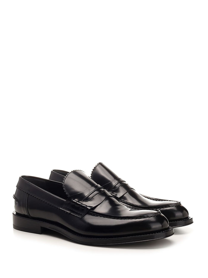 Brushed leather penny loafer Black Tomaia Vitello Loafers