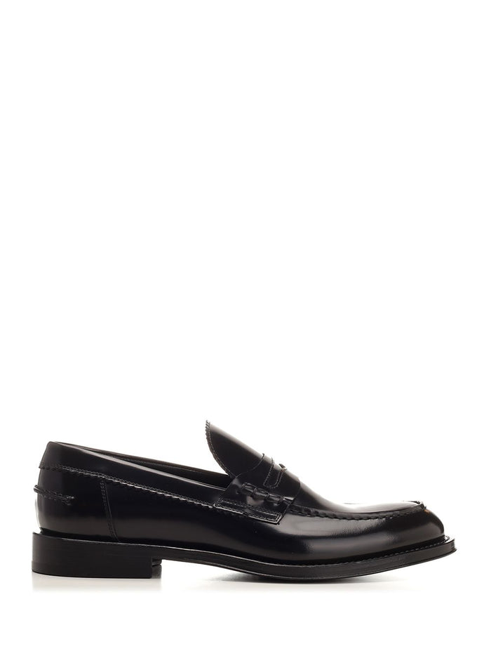 Brushed leather penny loafer Black Tomaia Vitello Loafers