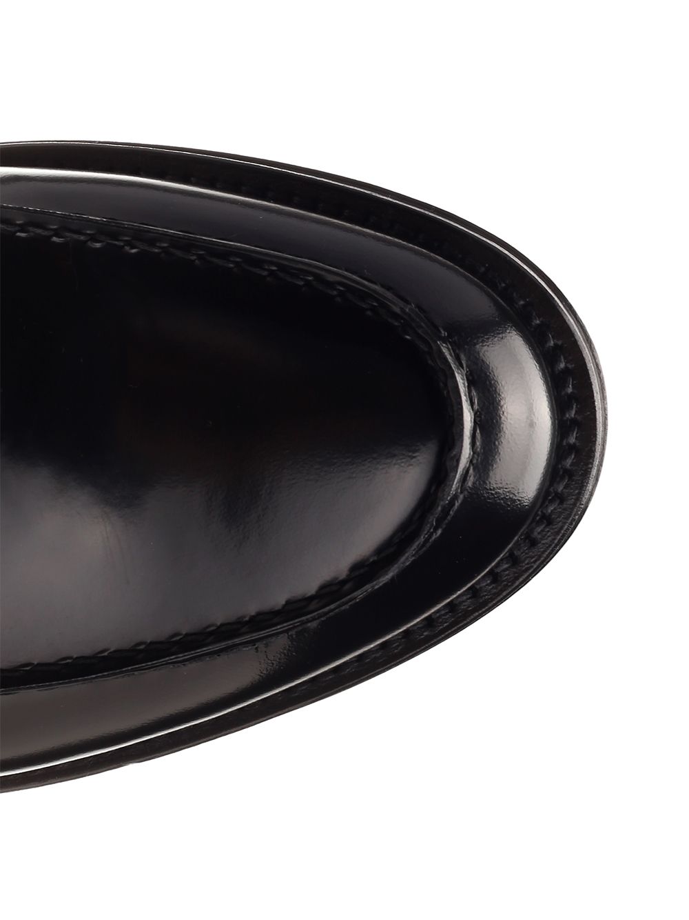 Brushed leather penny loafer Black Tomaia Vitello Loafers