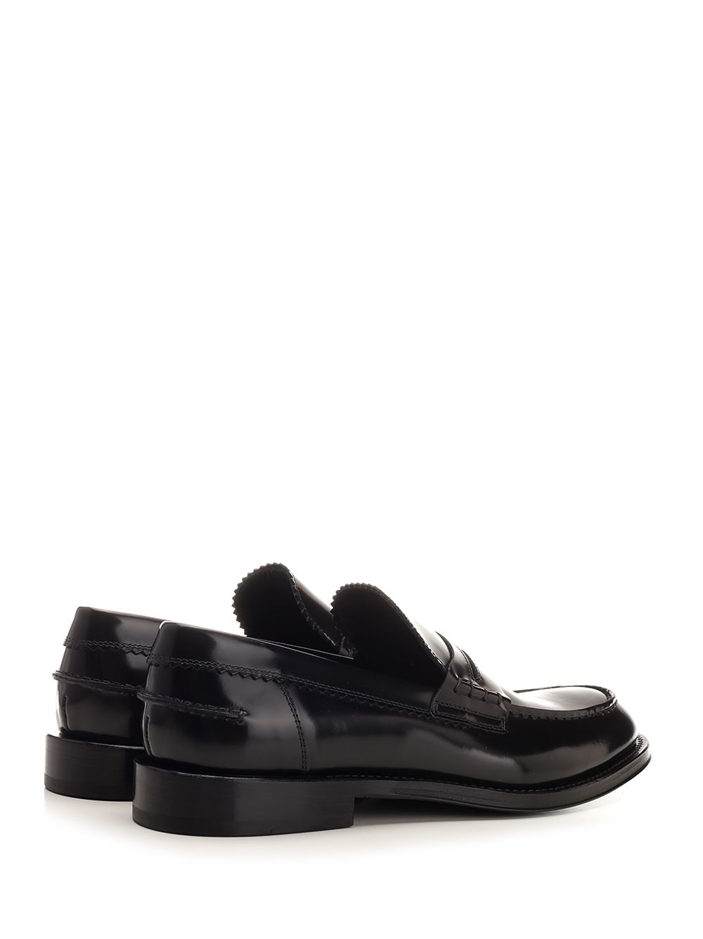 Brushed leather penny loafer Black Tomaia Vitello Loafers