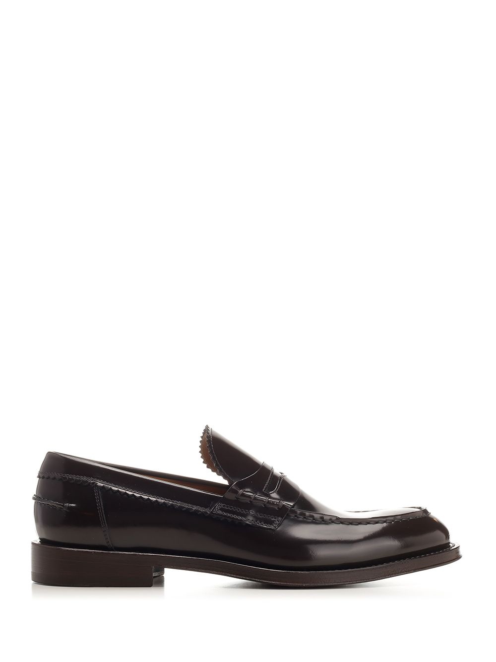 Brushed leather penny loafer Black Tomaia Vitello Loafers