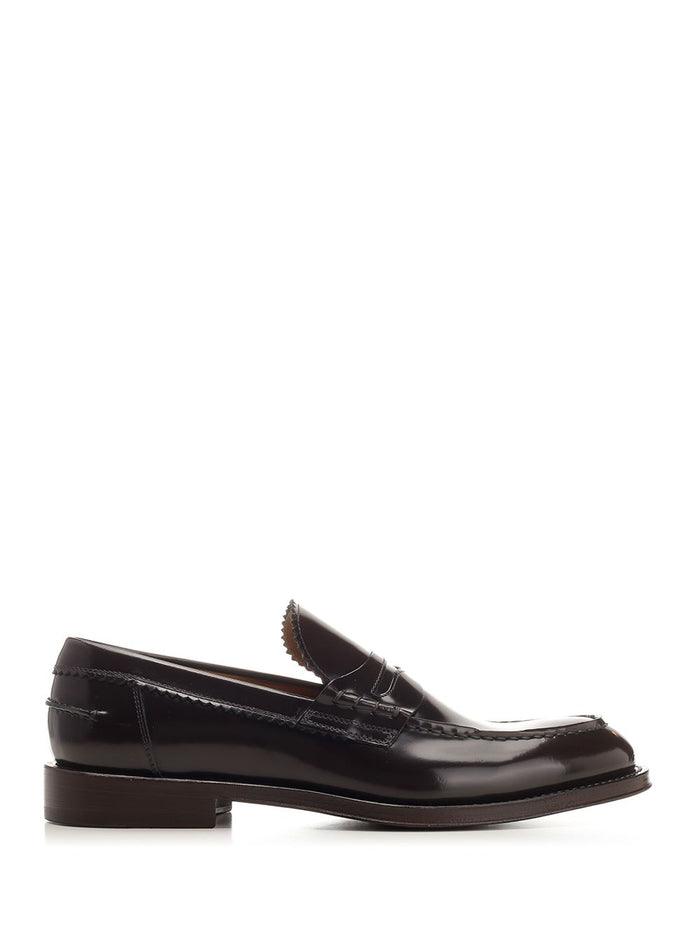 Brushed leather penny loafer Black Tomaia Vitello Loafers