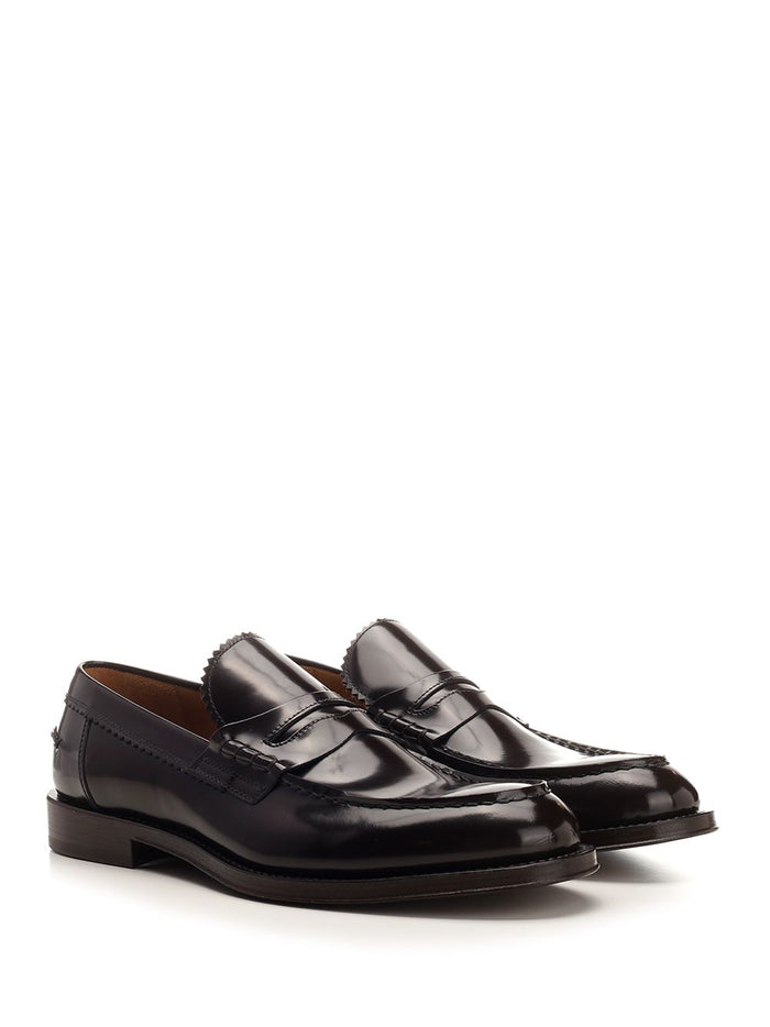Brushed leather penny loafer Black Tomaia Vitello Loafers