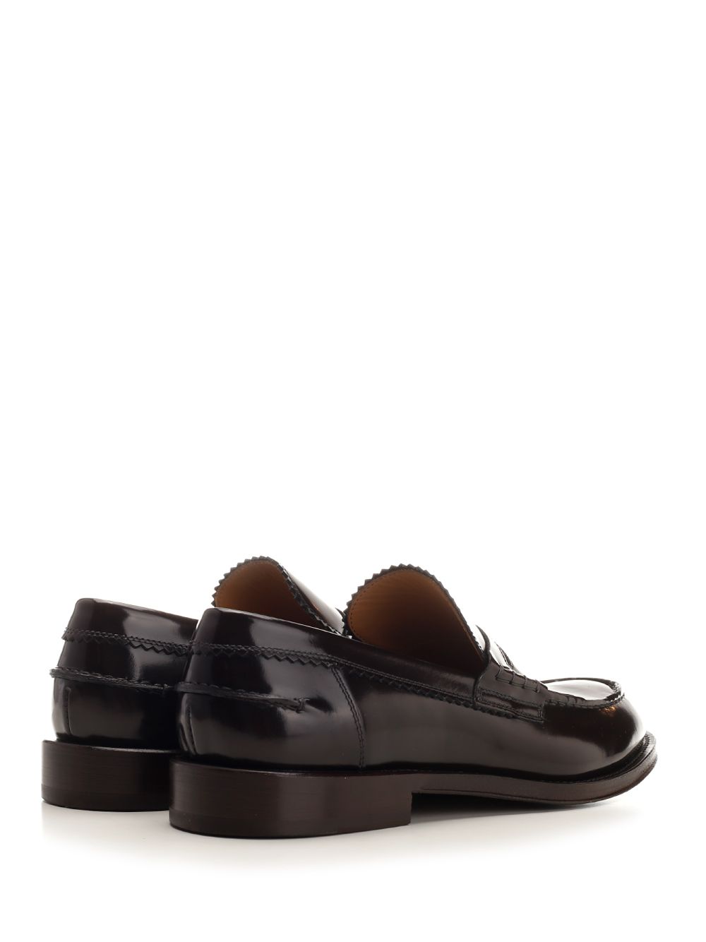 Brushed leather penny loafer Black Tomaia Vitello Loafers