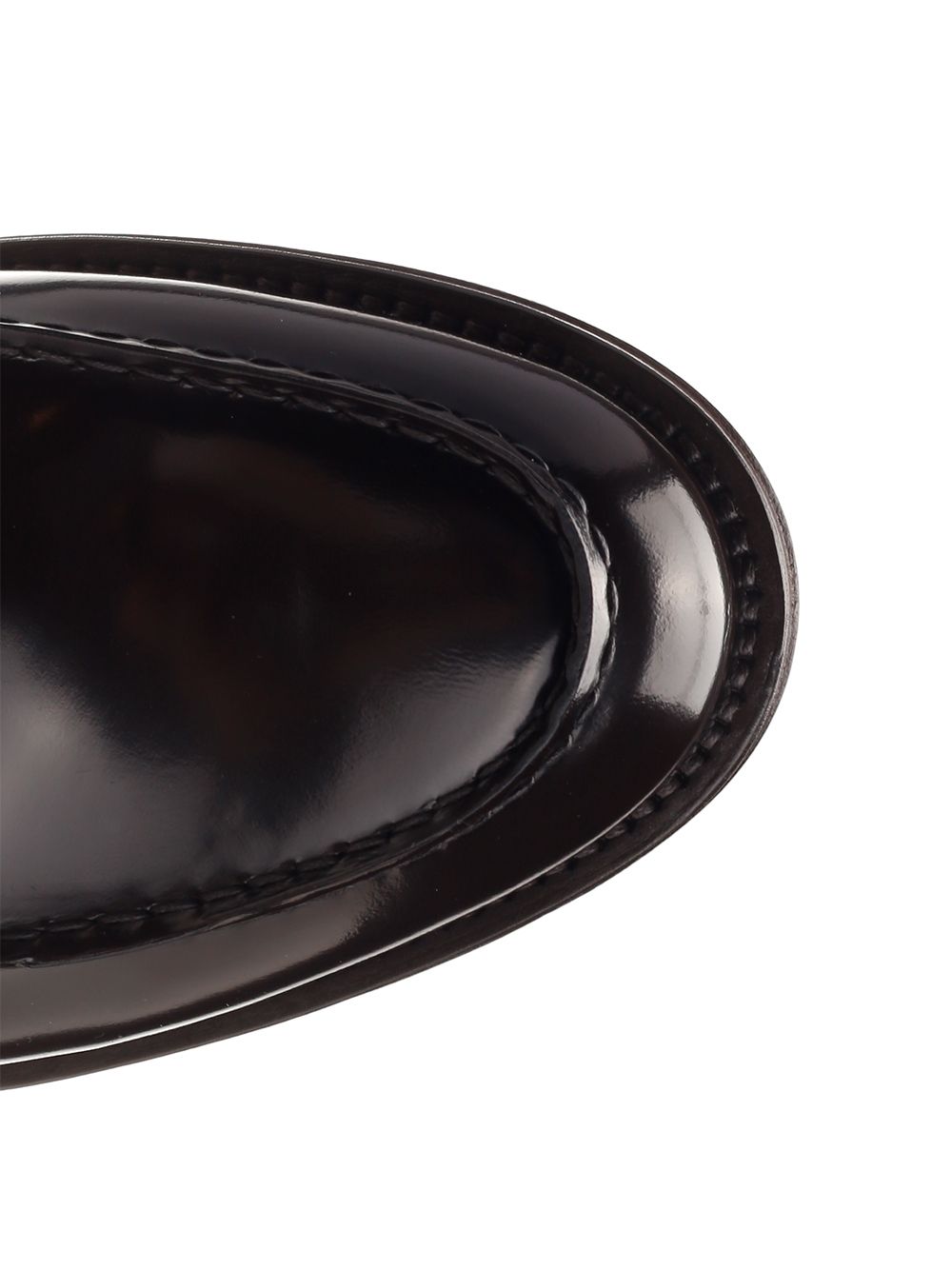 Brushed leather penny loafer Black Tomaia Vitello Loafers