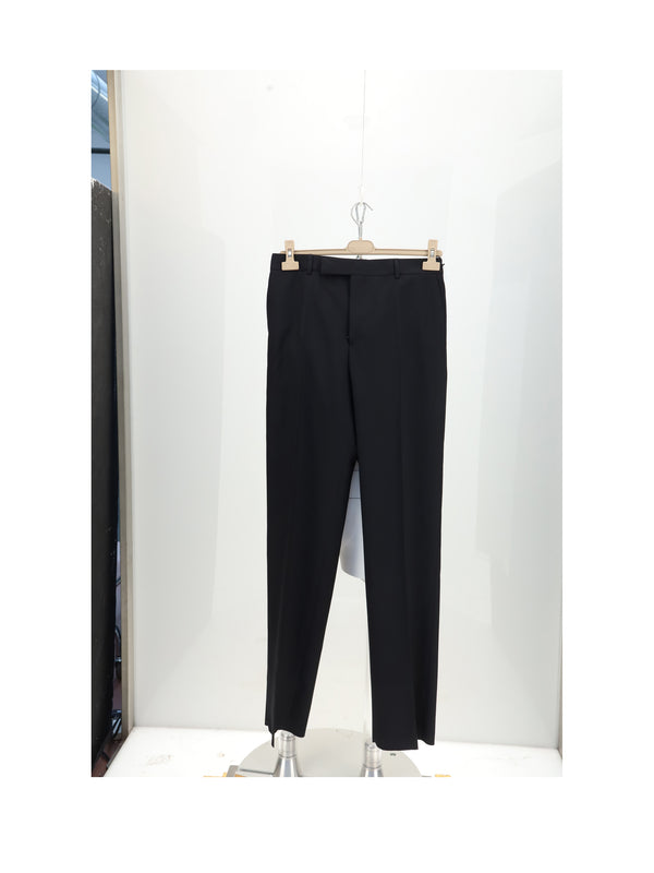 Trousers Classic Black Wool (ovis Aries)