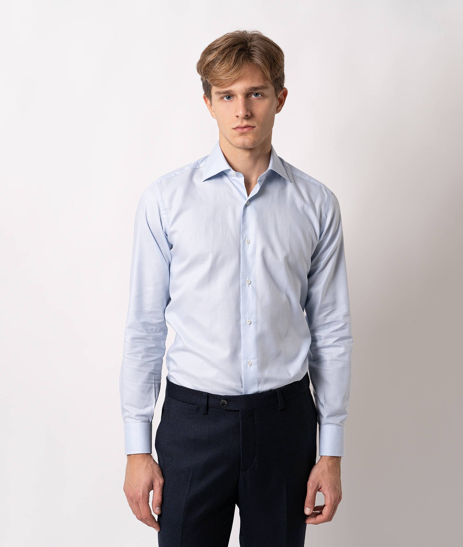 Tailored Cotton Shirt Astoria Lightblue Classic