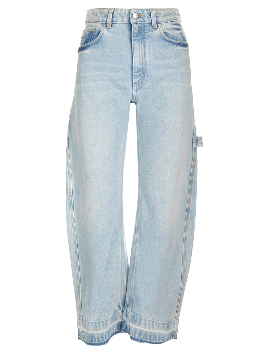 Balloon Shape Jeans Light Blue F: Polyester