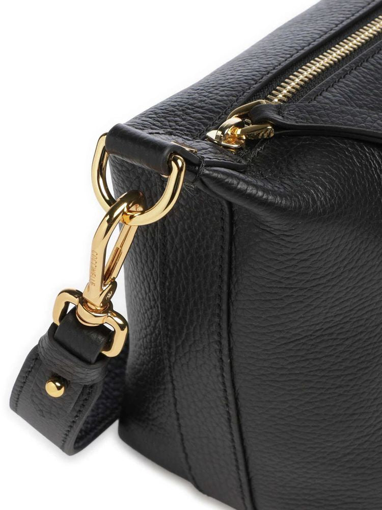 Coccinelle Crossbody Bag Black Grained Leather / Crossbody-bags