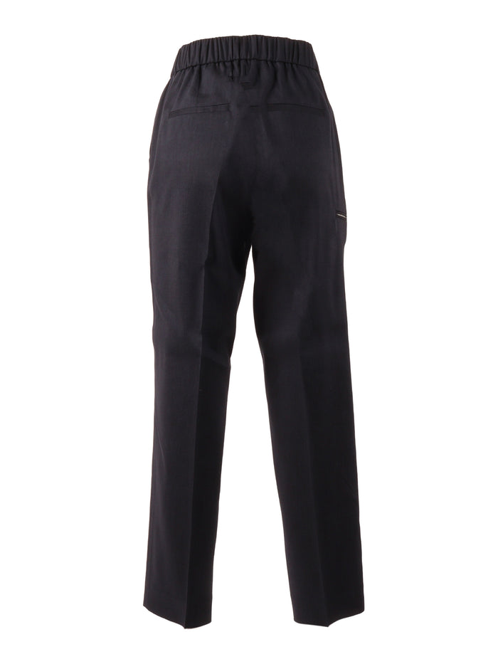 WOMAN TROUSERS Blue Pant