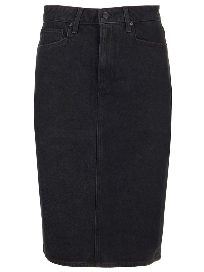 Denim pencil skirt Black Co Ly