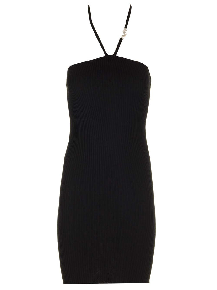 Midi Skirt Black Cotton Blend Co