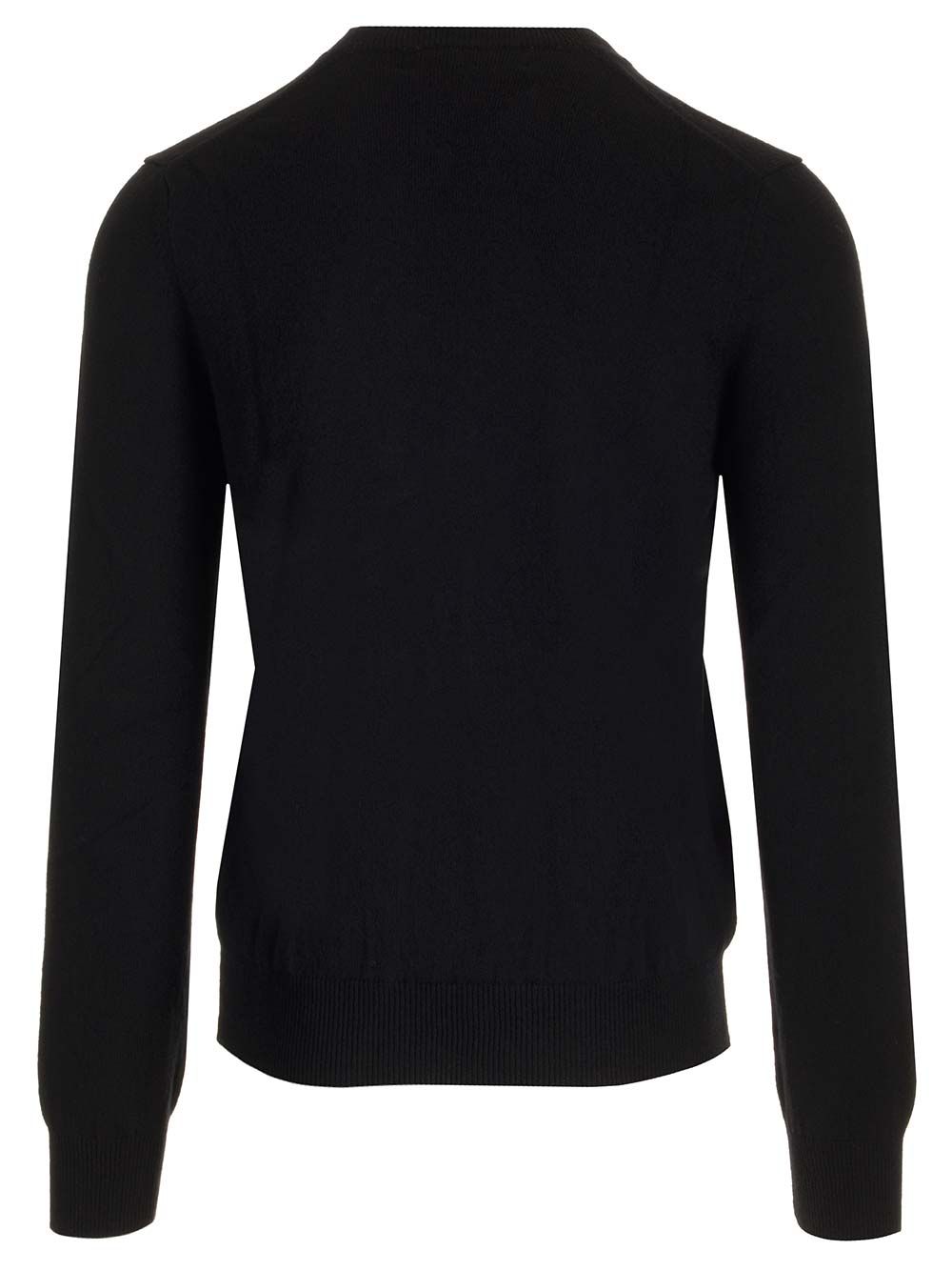 Crew Neck Wool Sweater Black