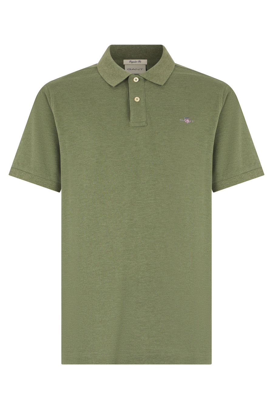 Polo Shirt Green Cotton