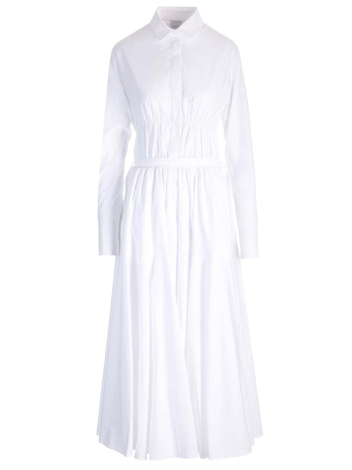 Cotton midi shirt dress White Co -