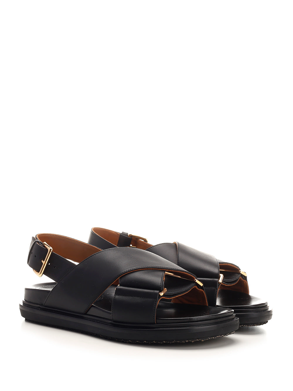 Fussbett crossed sandals Black