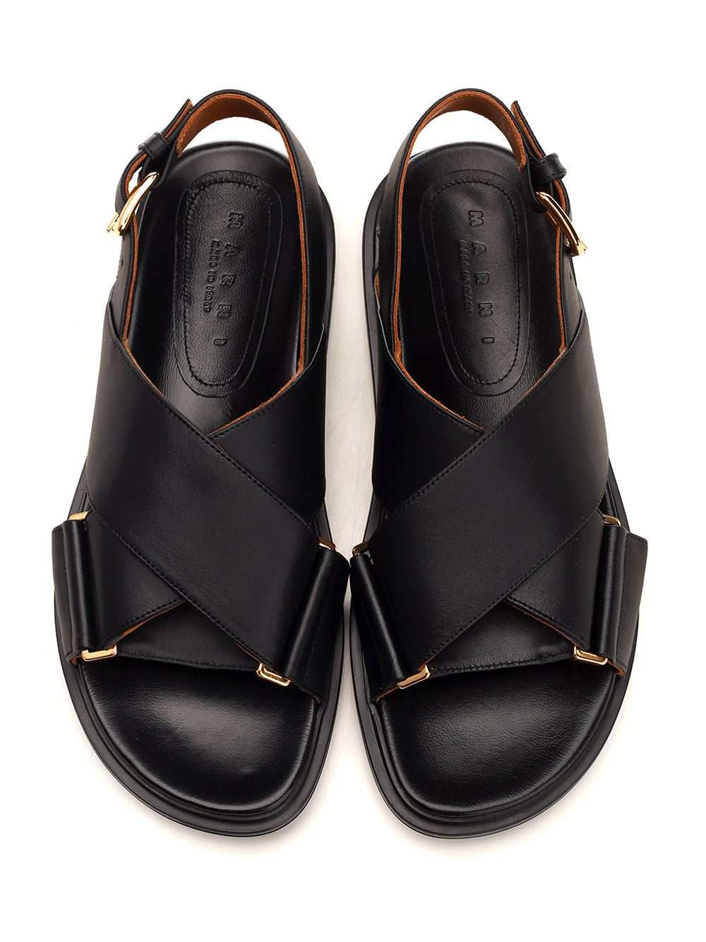 Fussbett crossed sandals Black