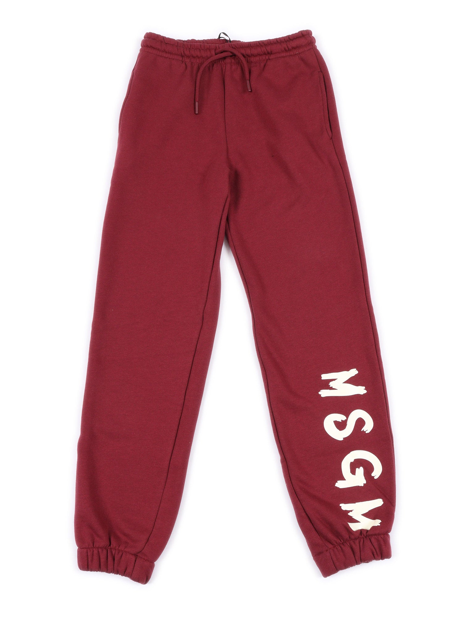 Fleece Pants Unisex Red Cotton Jogging