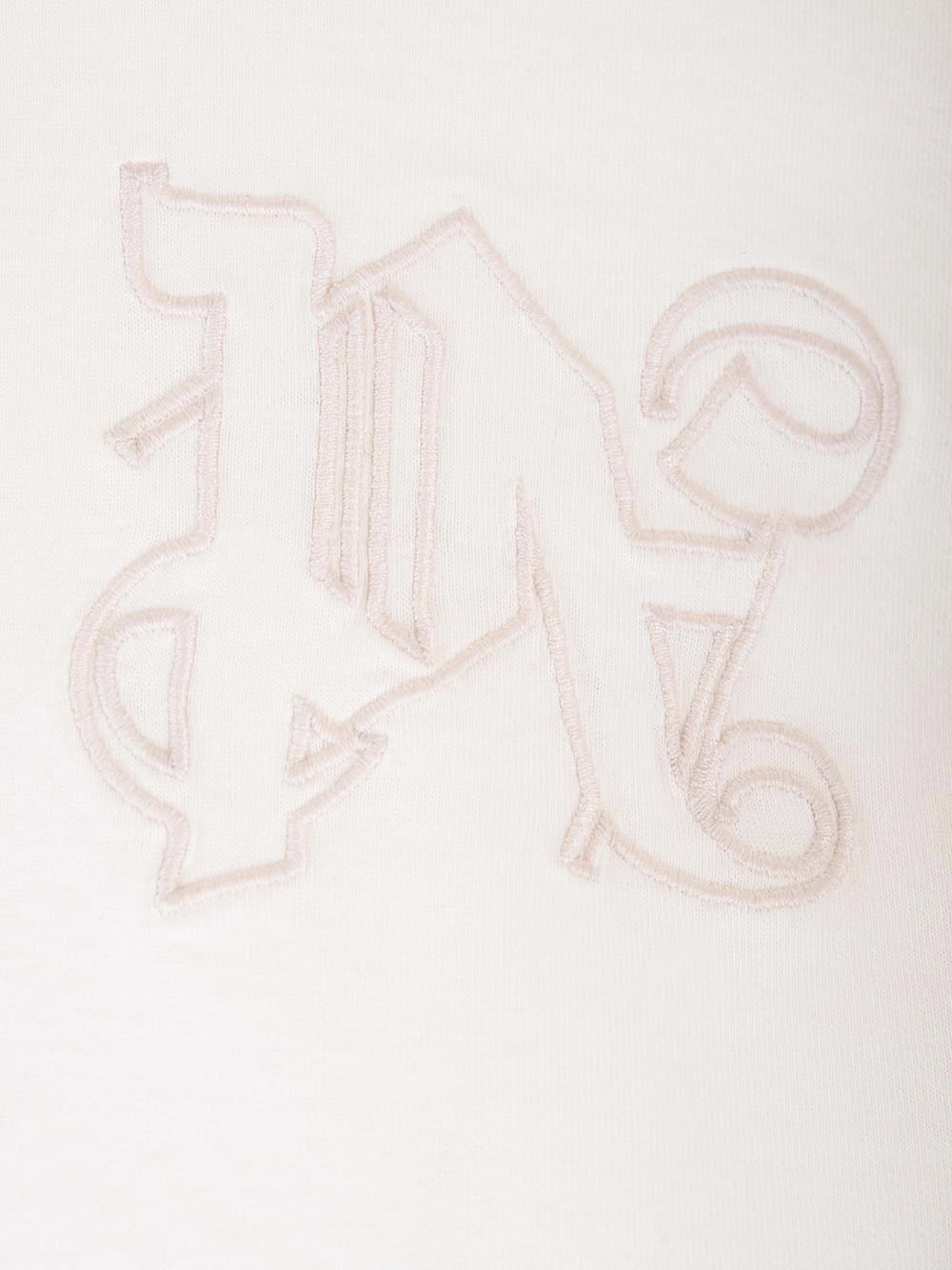 White T-Shirt With Monogram