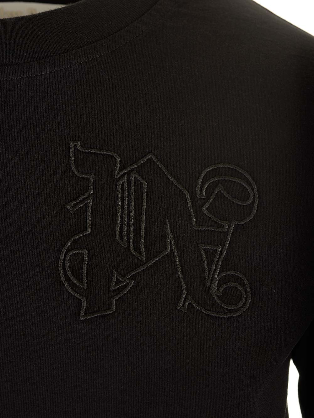 Black T-Shirt With Monogram