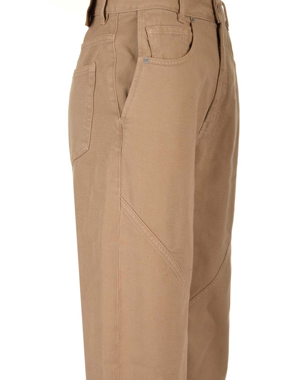 Trousers Cotton Twill Beige