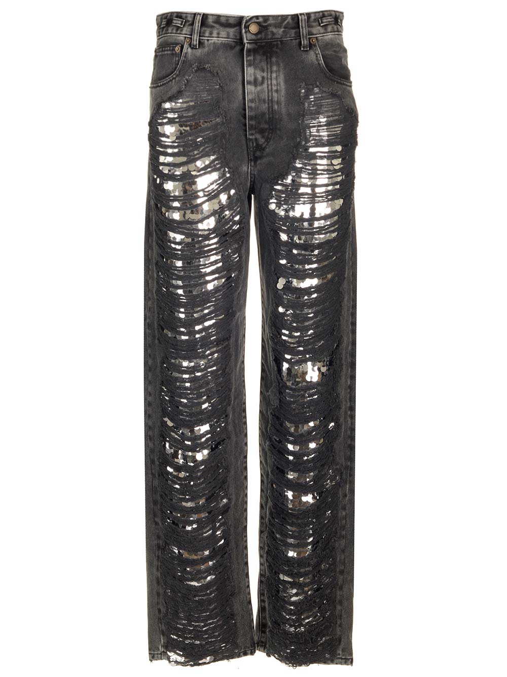 Karen distressed denim Black Jean