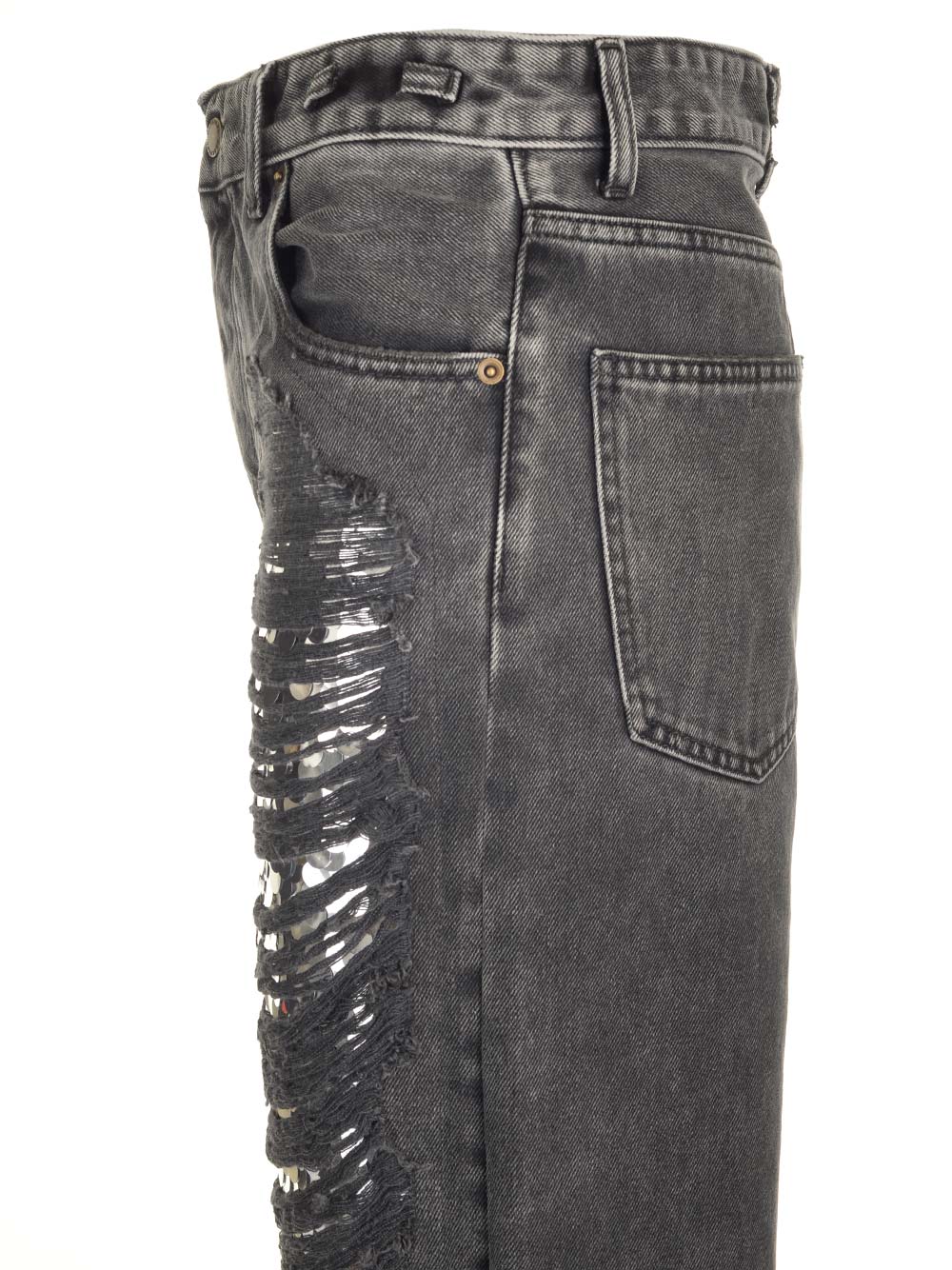 Karen distressed denim Black Jean