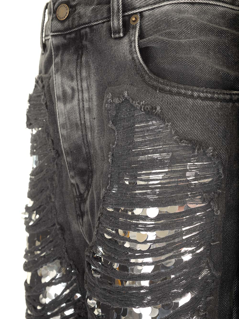 Karen distressed denim Black Jean