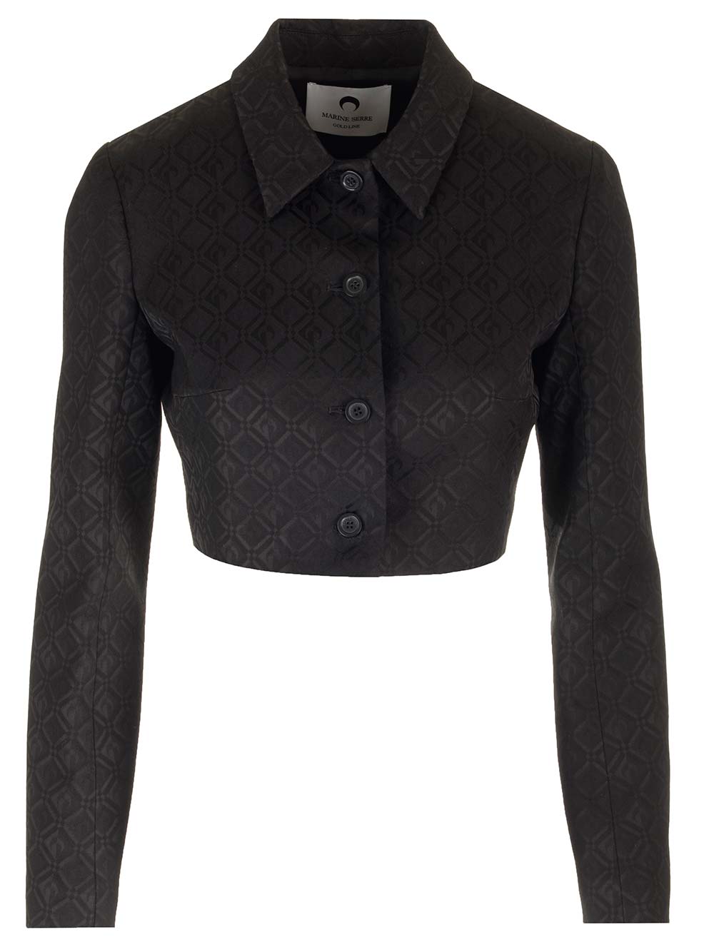 Moon diamond jacquard jacket Black Viscose