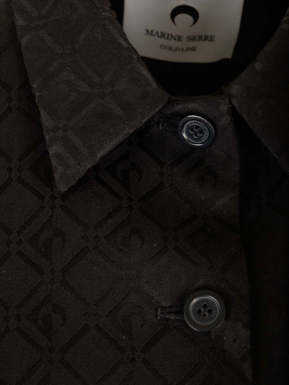 Moon diamond jacquard jacket Black Viscose
