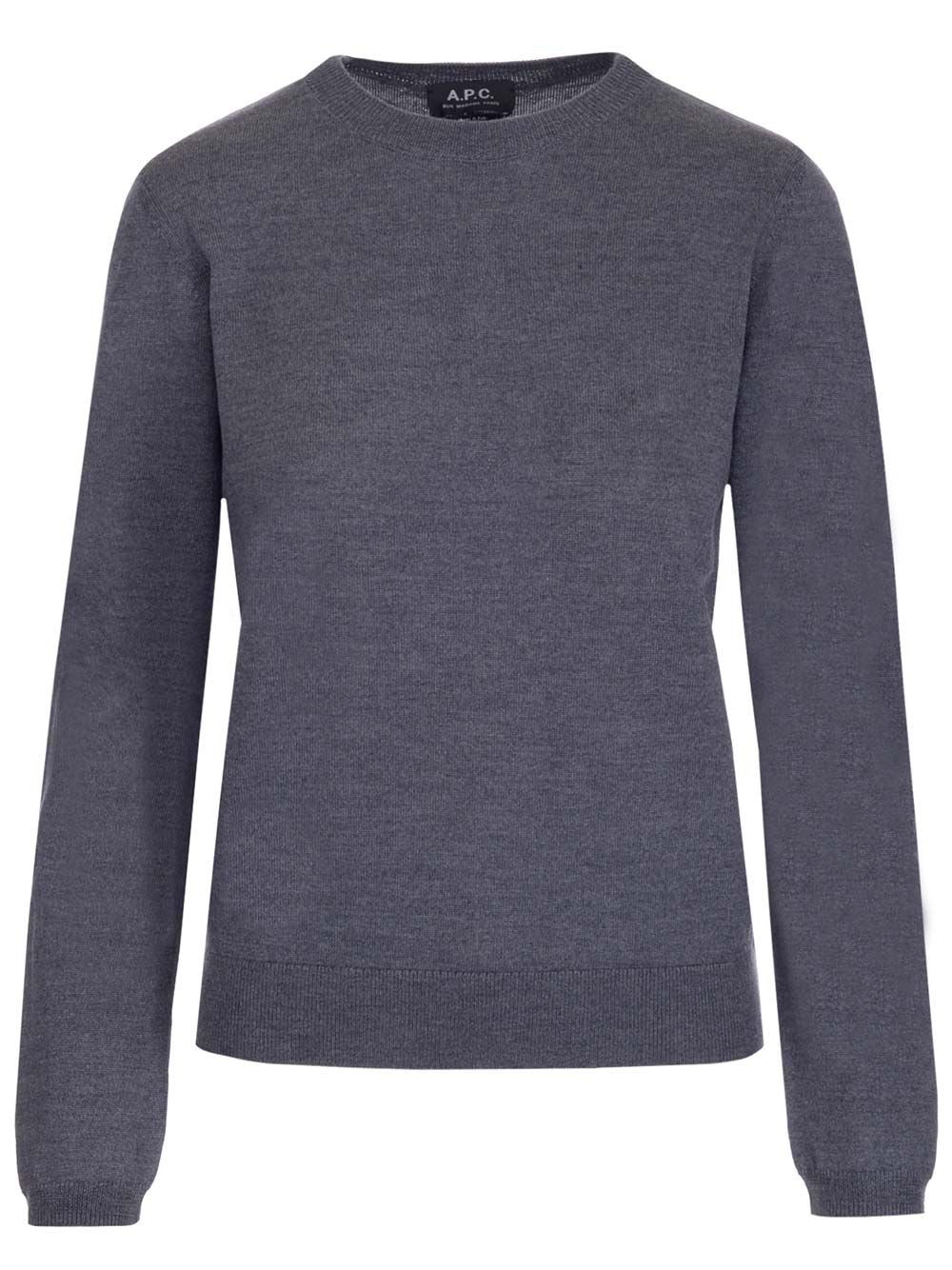Basic pullover Grey Wv-laine Vierge Knitwear