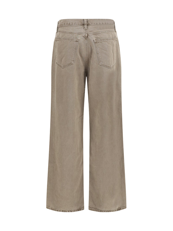 Silk Pants Nanci Grey Cotton Jean