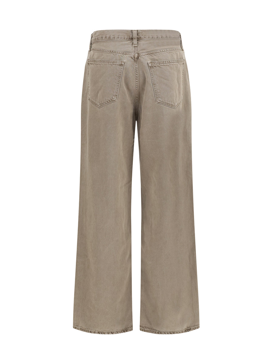 Silk Pants Nanci Grey Cotton Jean