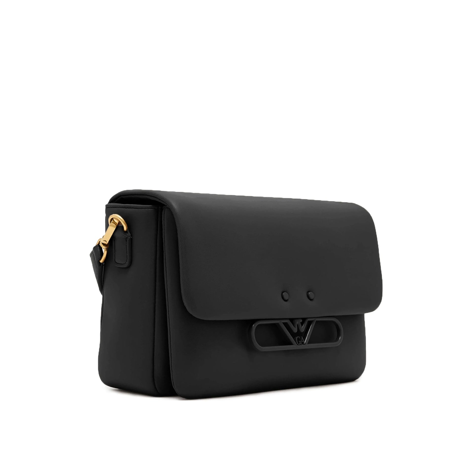 Crossbody Bag Black Bovine Leather
