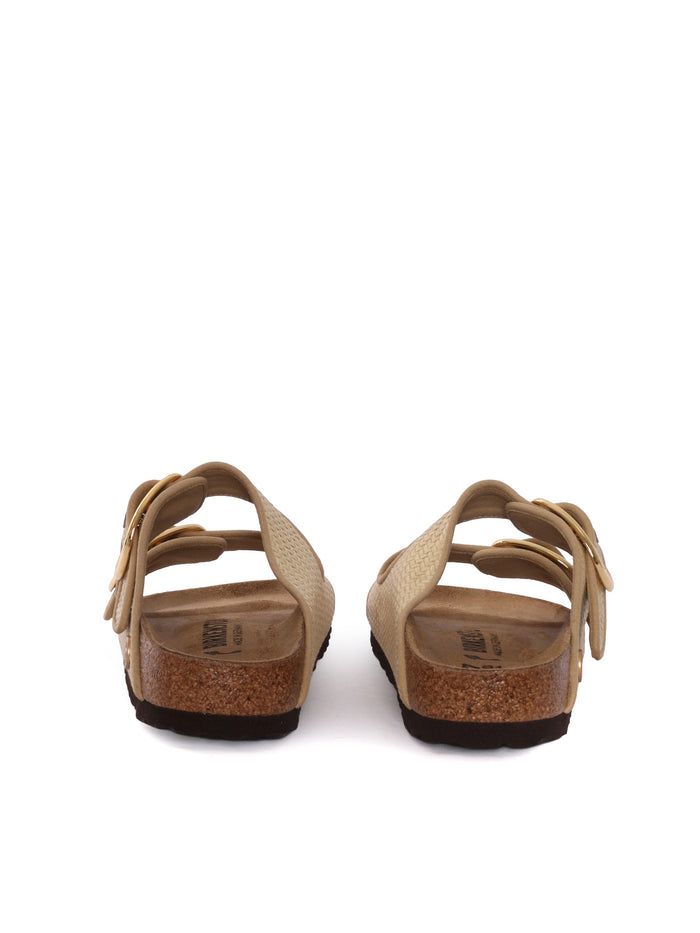 Arizona Big Buckle natural, Raffia Gold Fibre Tessili Sandal